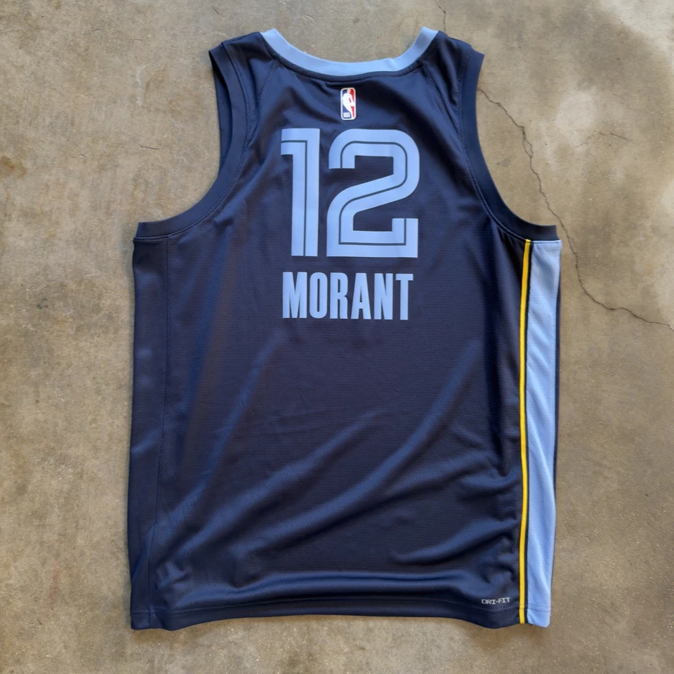 Nike Memphis Grizzlies Ja Morant #12 NBA Basketball Jersey Men Sz 52 (XL) Blue - Image 2 of 4