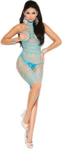 Elegant Moments Crochet Fishnet Midlength Bodystocking Adult Women Lingerie 8015