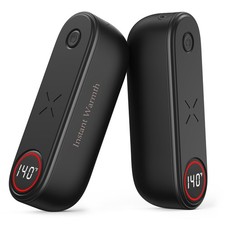 2 in 1 Hand Warmers Rechargeable, Magnetic Electric Warmer Black, Black