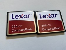 Lot of 2pcs 256mb Lexar Compactflash CF I memory card CF Router, NIKON CANON