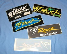 Vintage bumper stickers Buffalo NY radio station 97 Rock n roll 1980s -90s LOT