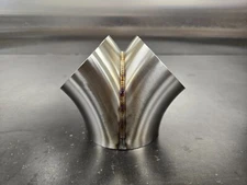 2-1 Merge Collector 3"- 3.5" .065 304 stainless tig welded custom turbo exhaust