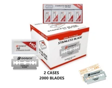 Dorco Red ST301 Double Edge Stainless Razor Blades 2 Cases  | 2000 Blades