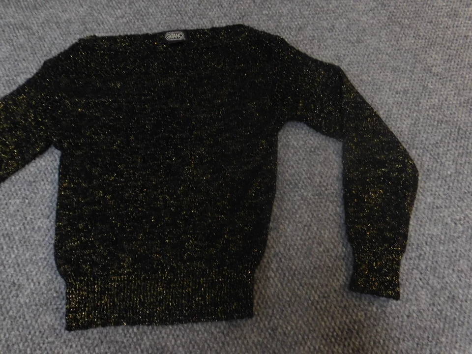 Suéter feminino Gitano pulôver médio preto esticado - Imagem 2 de 4