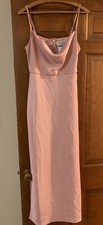 BHLDN Cali Crepe Long Dress in Blush Womens 4