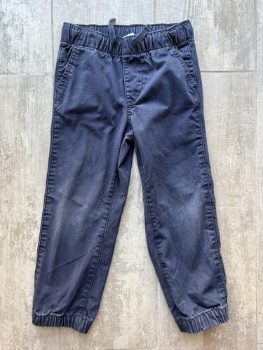 Baby Gap Boys Basic Jogger Pants Navy Cotton Casual Elastic Waist School 4T 4