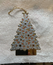 Vintage 1989 Gloria Duchin Christmas Tree Ornament Metal Made in USA