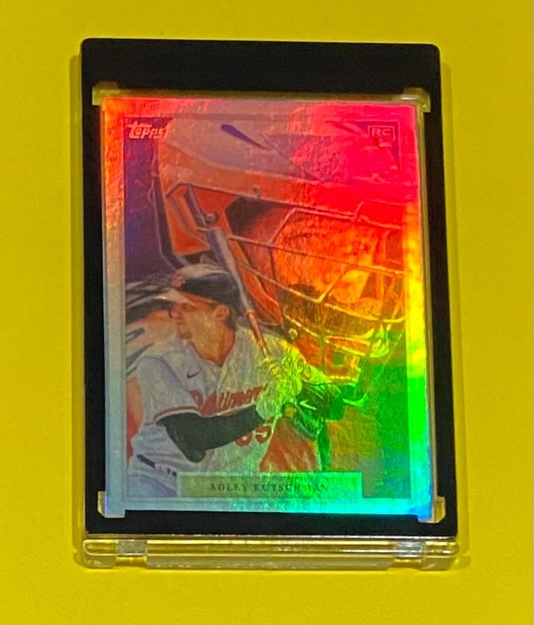 2023 Topps Adley Rutschman Game Within Game RAINBOW FOIL /99 SP Orioles #10 RC - Image 4 of 4