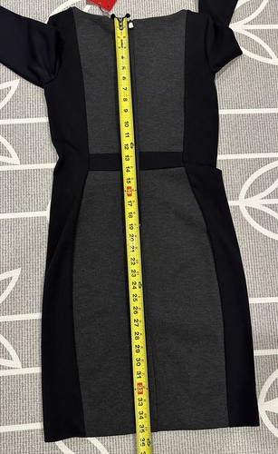NWT Narciso Rodriguez Design Nation Color Block SheathDress Womens XS GRAY BLACK - Picture 11 of 14