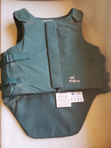 Intec Flex Rider Adult Equestrian Rider Safety Vest Size M 36 Green