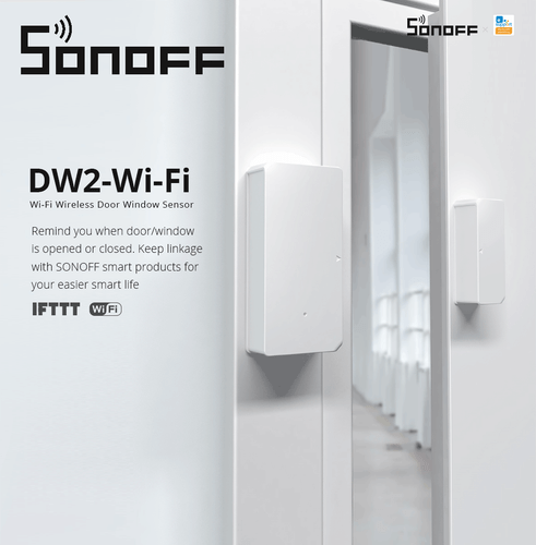 Sonoff Wifi Smart Home Kabellos Tür- und Fensterkontakt Türsensor APP-Steuerung - Picture 1 of 6