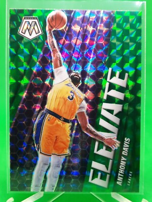 Anthony Davis 2020-21 Panini Mosaic Elevate Green Prizm SP #18 NBA Lakers