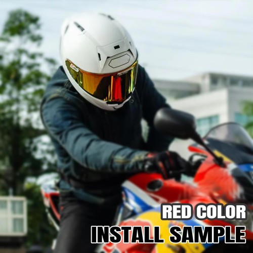 Pin de escudo visera para casco de carreras rojo teñido para Shoei Z8 NXR 2 RF-1400 - Imagen 3 de 4