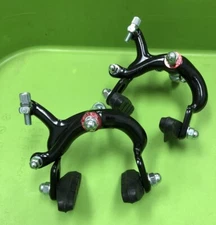 27" ROAD BIKE BICYCLE ALUMINUM ALLOY SIDE PULL BRAKE CALIPER BLACK F + R