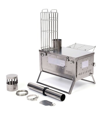 Woods Walker Titanium hot Tent wood Stove folding Wood ultra-light UK new |  eBay