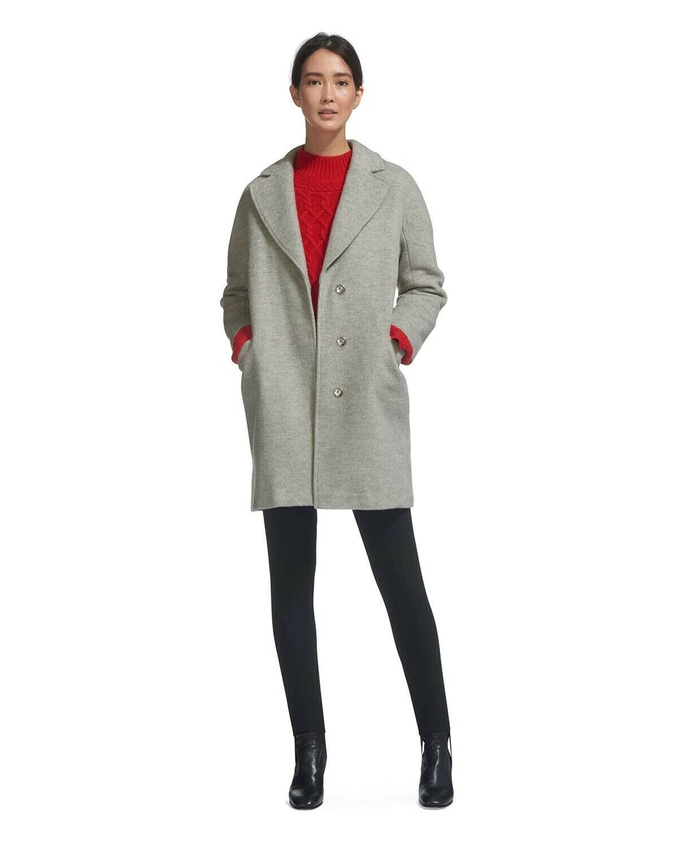 Grey cocoon deals coat