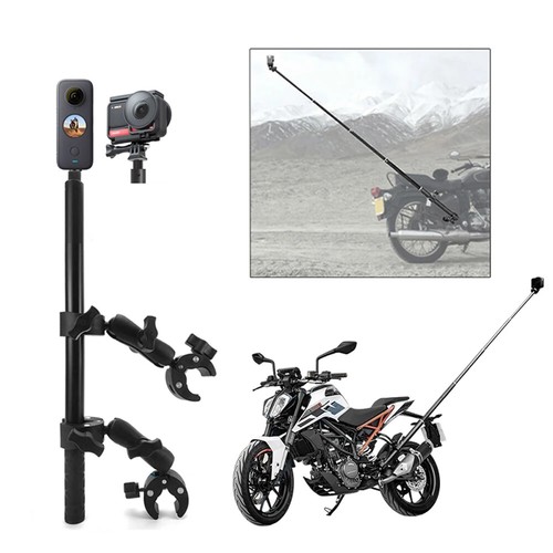 Motorcycle Selfie Stick for insta360 One X2 X3 Monopod Handlebar Mount Bracket - 第 1/33 張圖片