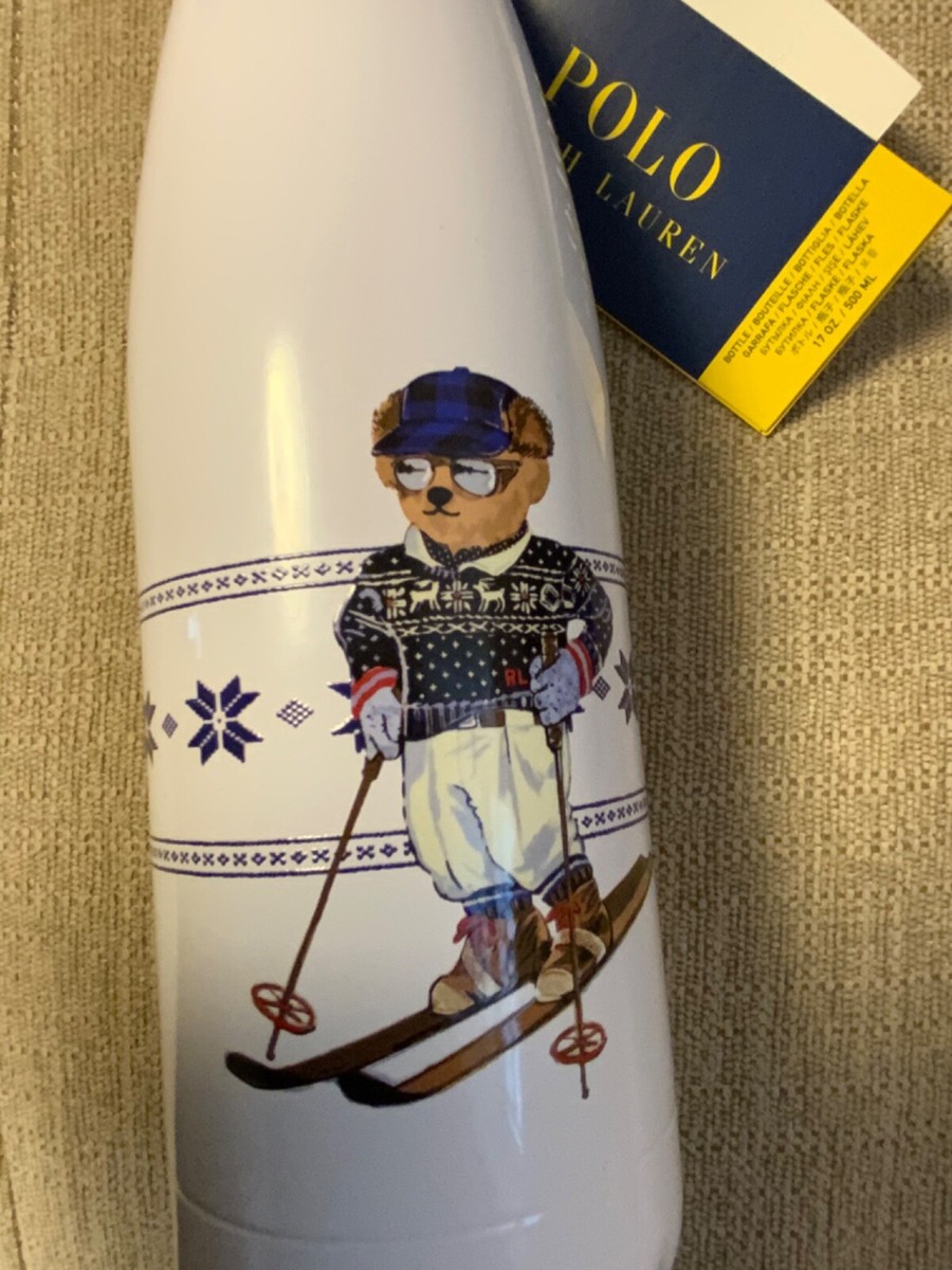 Polo Ralph Lauren ski Polo Bear Water Bottle NWT Crafted