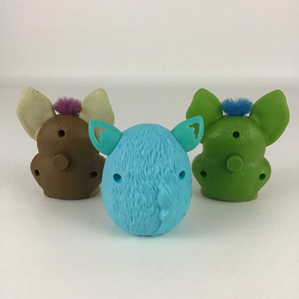 Lote de 3 figuras coleccionables de comida para niños Furby Burger King juguete mascotas 2005 Hasbro F3 Foto 3 de 4