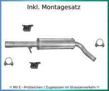 Mittelschalldämpfer für VW New Beetle 1.4 1.6  Auspuff Mitteltopf Montagesatz