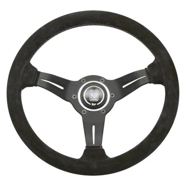 NARDI Italy Steering Wheel Black Deep Corn Black Suede 330mm 6069.33.2094
