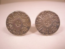 Circular Calendar STERLING SILVER Vintage Cuf...