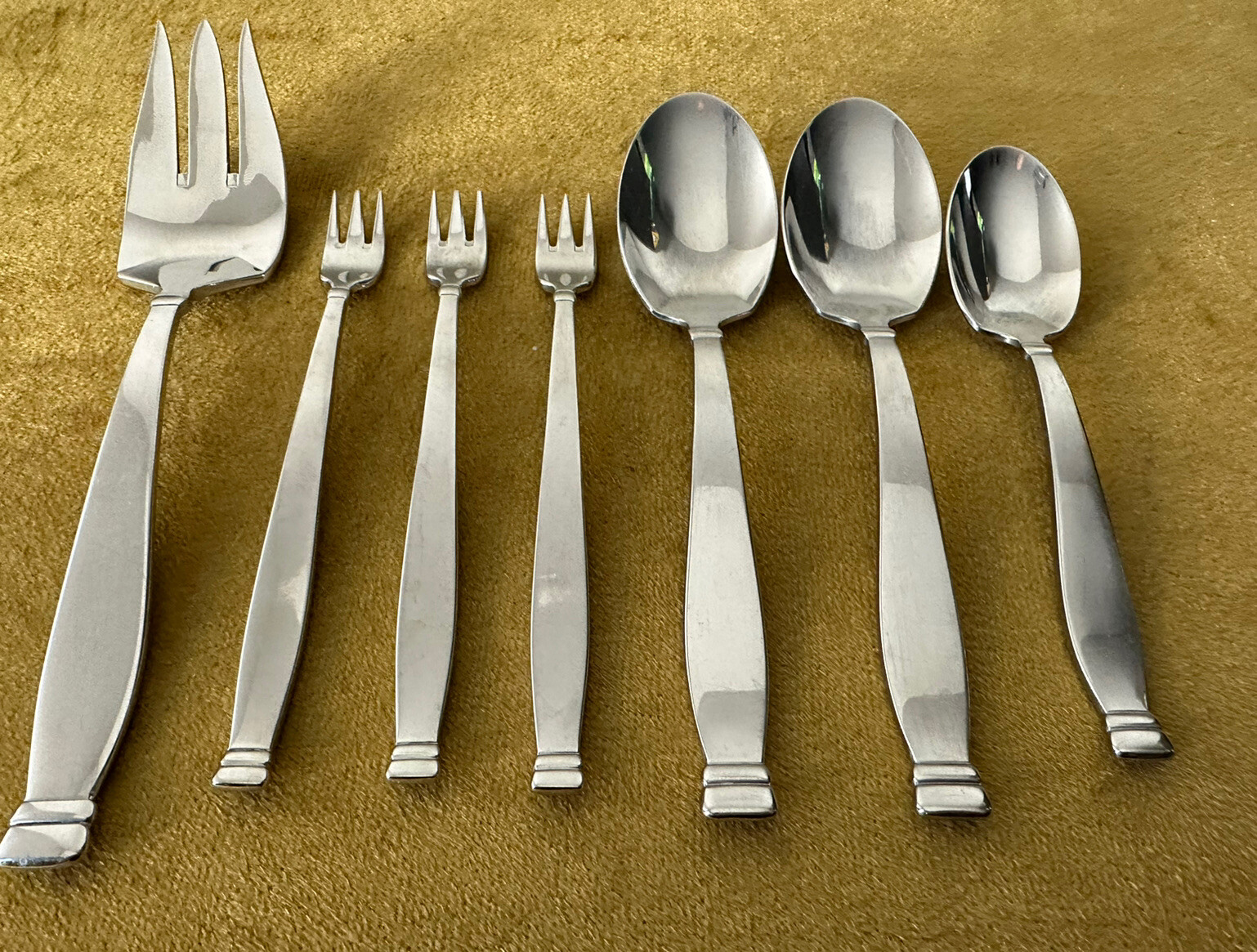 Vintage Oneida USA Kensington Glossy Stainless Mixed Flatware Lot eBay