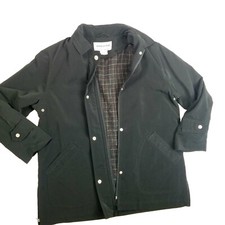 Fitz & Wright Jacket Womens Sz M Full Zip Parka Black Zip Out Lining Black Vents