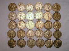 Lot of 30 Two Shillings - Florin - 1948 to 1967 - United Kingdom Coins