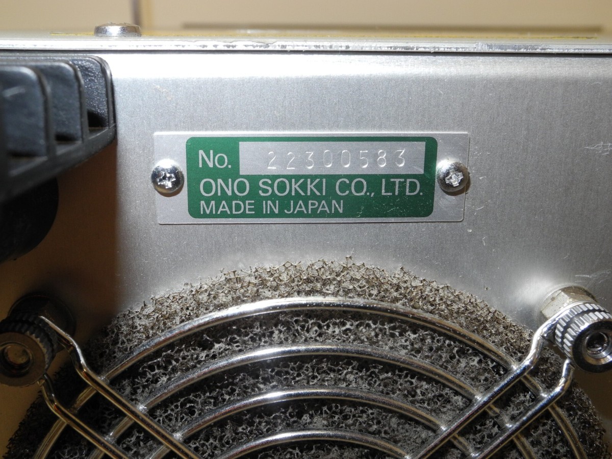 ONO SOKKI CF-360 PORTABLE DUAL CHANNEL FFT ANALYZER W/ CF ONO SOKKI CF-360 PORTABLE DUAL CHANNEL FFT ANALYZER W/ CF