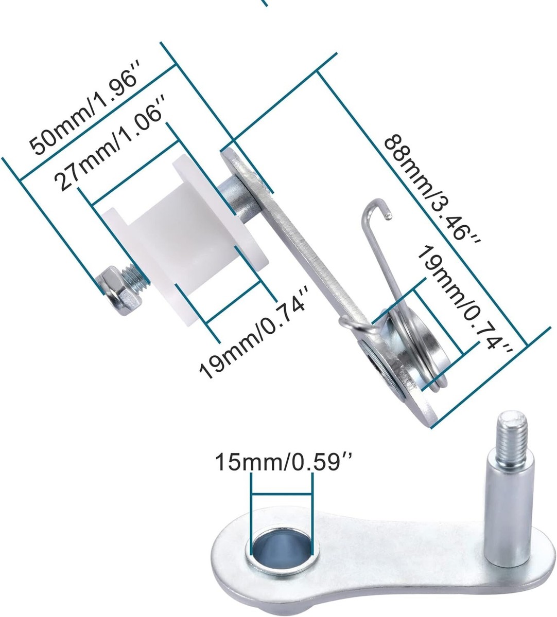Chain Tensioner, Mellbree Heavy Duty Chain Roller Tensioner With Spring And Three - View #11