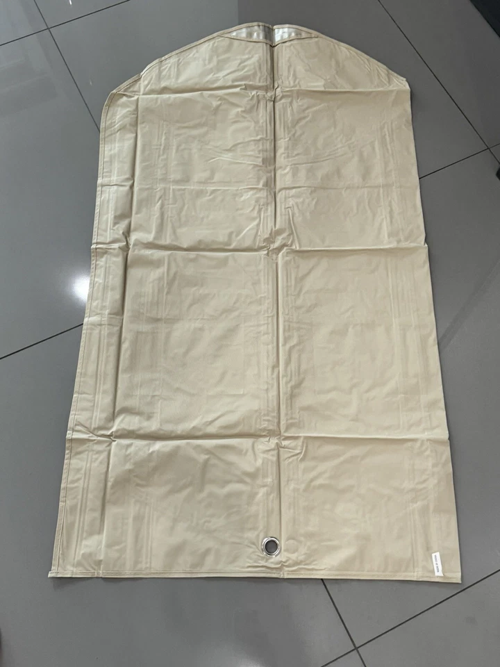 BURBERRY Auténtico Traje Chaqueta Abrigo Cremallera Bolso de Viaje Caqui Nombre Etiqueta Ventana Foto 4 de 4