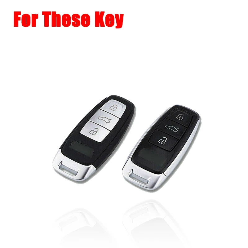 Funda de cuero genuino para llave de coche para Audi A7 A8 A6L Q5 Q3 S8 A3 A4 A6 Quattro Foto 2 de 4