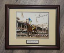 American Pharoah 2015 Kentucky Derby 8x10 Photo Matted/Framed Signed V. Espinoza