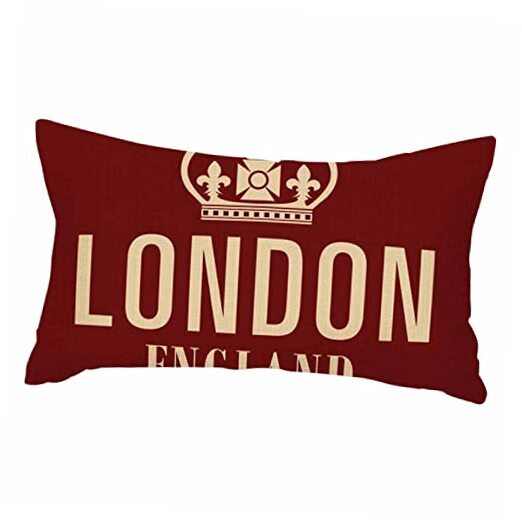 Throw Pillow Covers Crown London England in Red Cushion 12