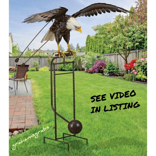 EAGLE ROCKER STAKE REGAL 12960 WINGS FLAP METAL GARDEN YARD