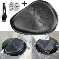 Solo Driver Seat & Spring Bracket Kit For Harley 48 Sportster 883 1200 XL Custom