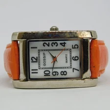 GOSSIP GSP232D Genuine Leather Quartz Analog Women's Watch New Battery