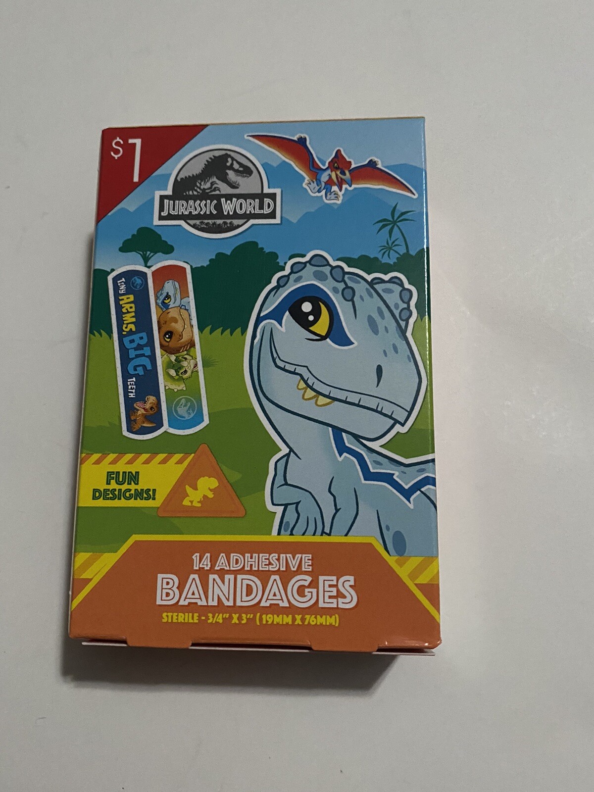 Jurassic World Adhesive Bandages x6 14 Count Boxes (84 Bandages) New ...