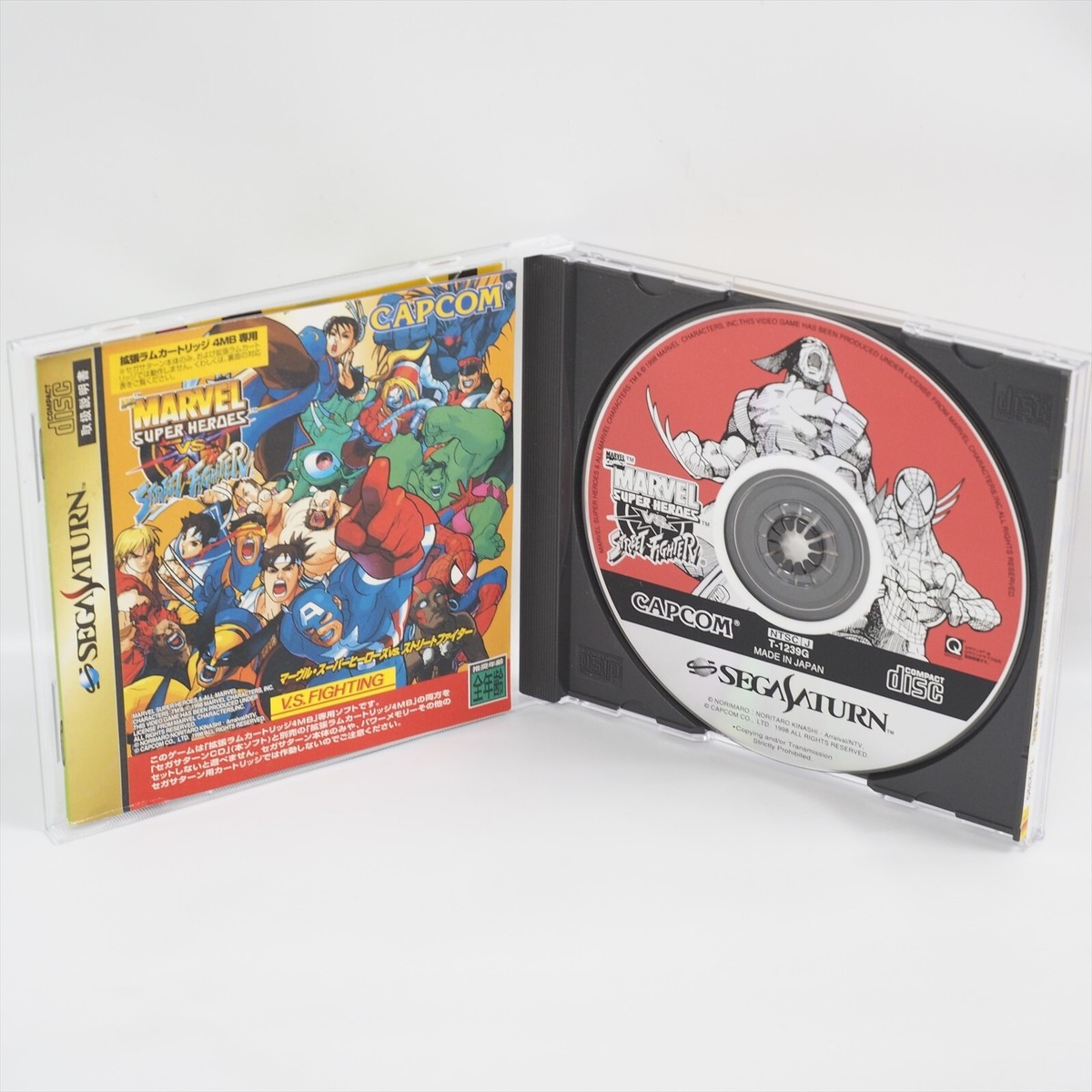 MARVEL SUPER HEROES VS STREET FIGHTER Sega Saturn 2035 ss | eBay