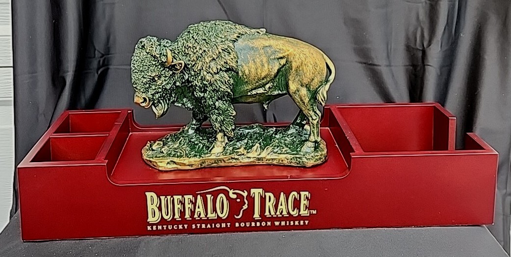 Buffalo Trace Kentucky Bourbon Bar Caddy Napkin & Straw Holder