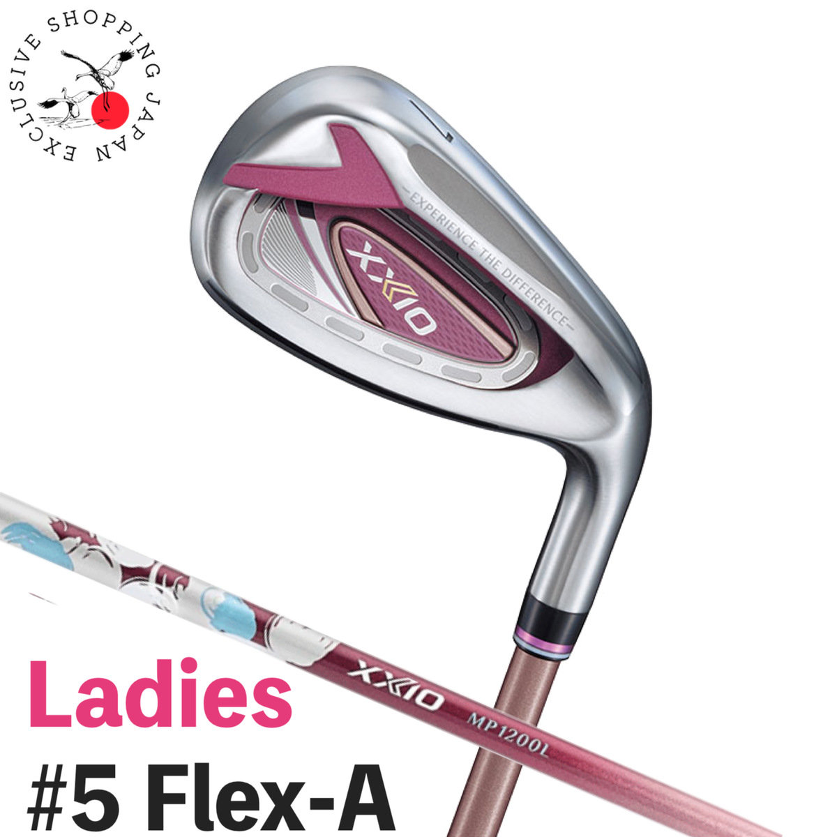 Dunlop XXIO 12 Bordeaux Ladies Womens Iron #5 MP-1200L Dunlop XXIO 12 Bordeaux Ladies Womens Iron #5 MP-1200L