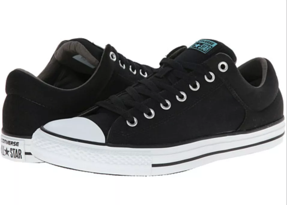 uitstulping Stevig radioactiviteit Converse Chuck Taylor All Star High Street Ox 147077F Size 3/5  Black/White/Teal | eBay