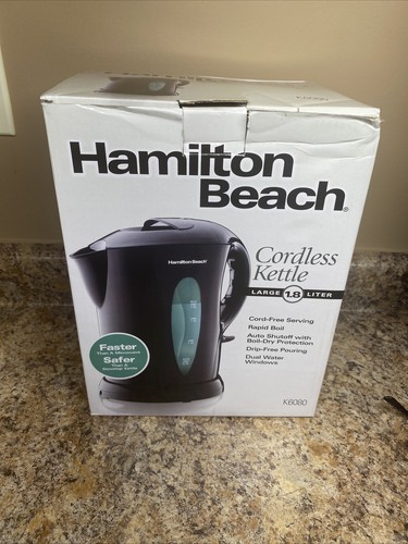 Hamilton Beach 1.8 Liter Black Cordless Electric Water/Tea Kettle