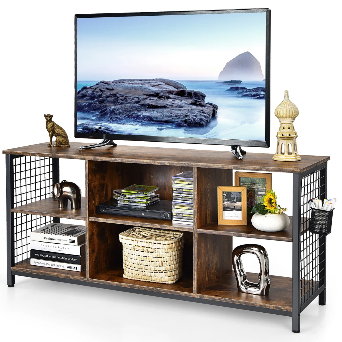 Stand up outlet entertainment center