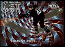 2020-21 Skybox Metal Universe Net Deposits #ND-24 Tomas Hertl San Jose Sharks