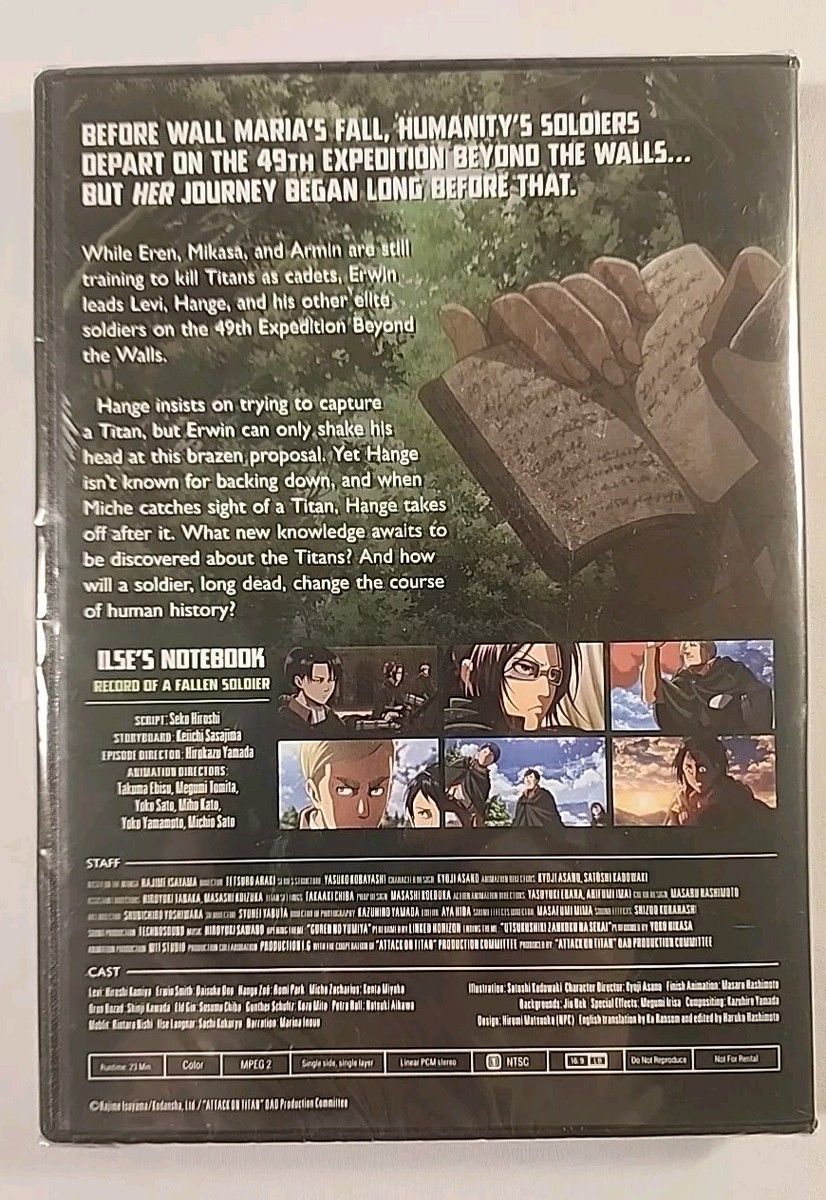 Attack on Titan: Volume 17 Ilse's Notebook Special Edition New And 