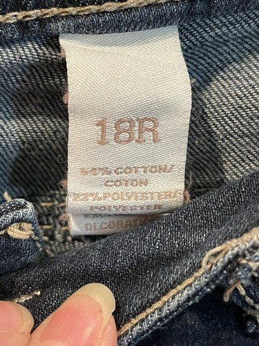 Girls Youth Jeans Justice Premium Size 18R Skinny Preowned 18 Inseam Capris - Picture 8 of 12