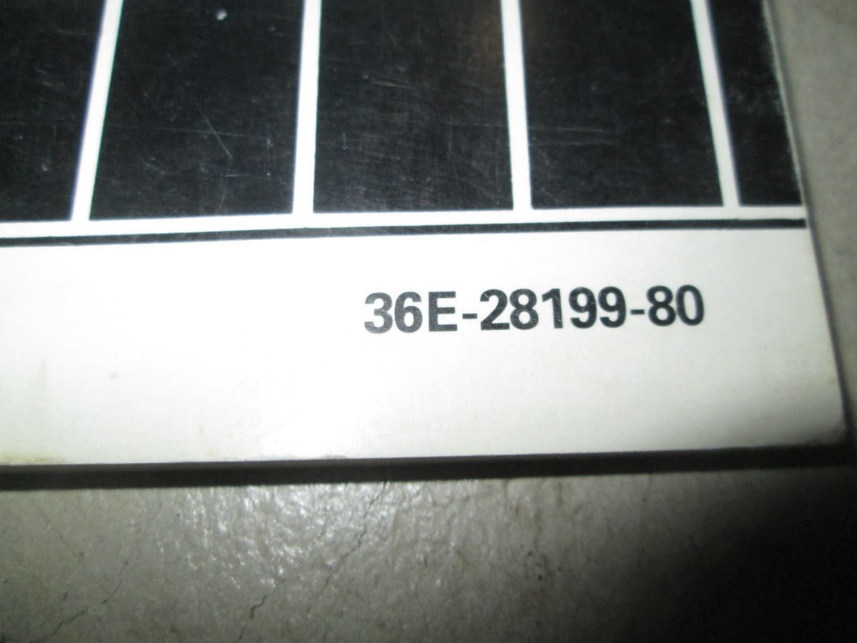 Yamaha 1987 PW50T Y ZINGER OWNER'S SERVICE MANUAL 36E-28199-80 | eBay