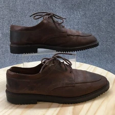 Cole Haan Shoes Mens 11 M Dress Apron Toe Oxford 6351 Brown Leather Lace Up